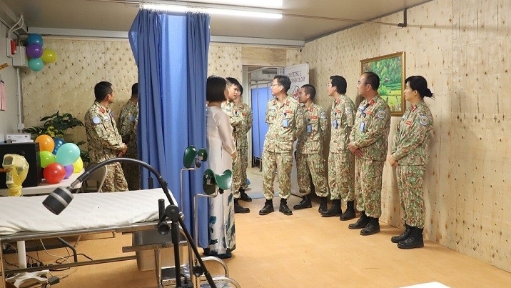 Первый акушерский участок Вьетнамского военно-полевого госпиталя в Южном Судане