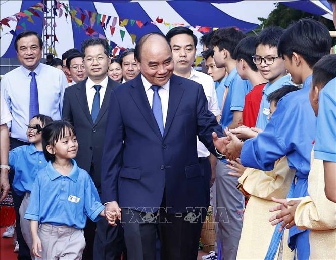Президент Вьетнама посетил «Первый день учебы» детей, осиротевших из-за COVID-19