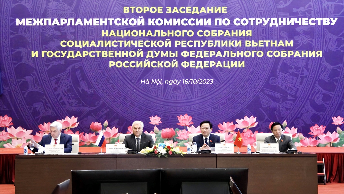 Состоялась второе заседание межпарламентской комиссии по сотрудничеству Госдумы и Национального собрания Вьетнама