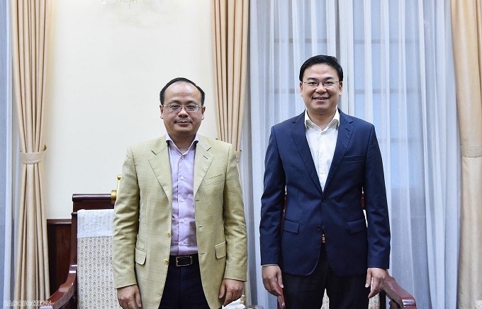Заместитель министра иностранных дел Фам Куанг Хиеу принял Председателя общества вьетнамцев в России