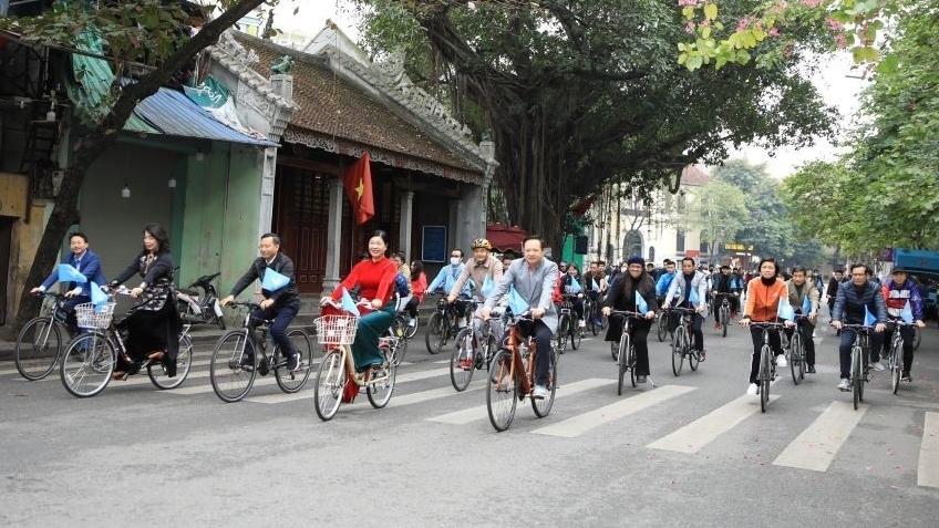 Велосипедное путешествие дружбы в Ханое проводится для пропаганды экологически чистых методов