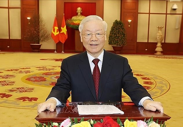 Генеральный секретарь ЦК КПВ Нгуен Фу Чонг поздравил жителей по всей стране с Лунным Новым годом