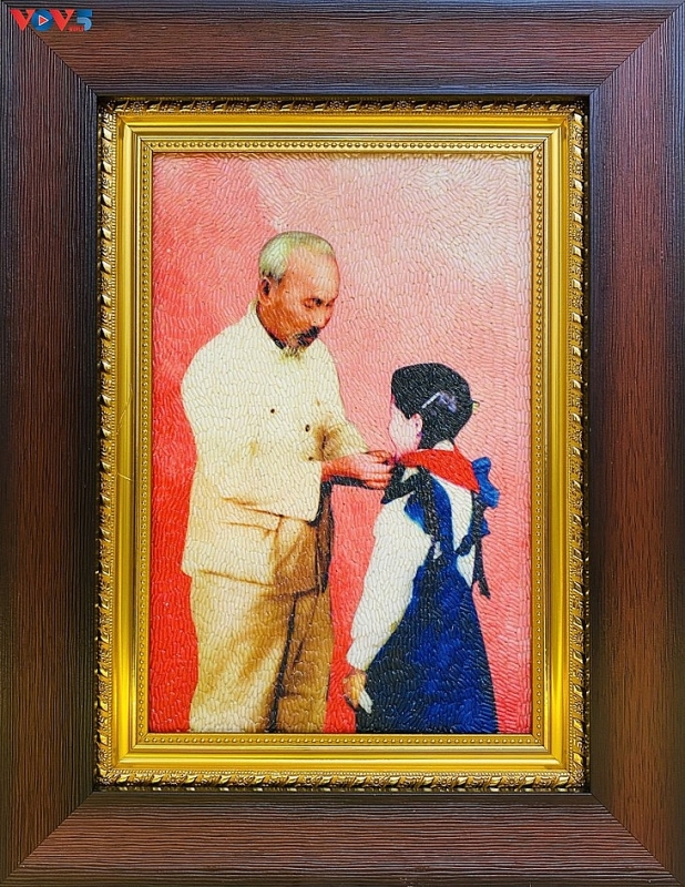 Коллекция картин из риса «Любимый дядюшка Хо»