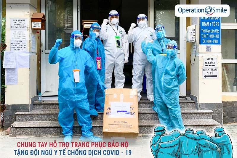 Организация Operation Smile Vietnam отправила 3 тыс. защитных изделий в г. Хошимин