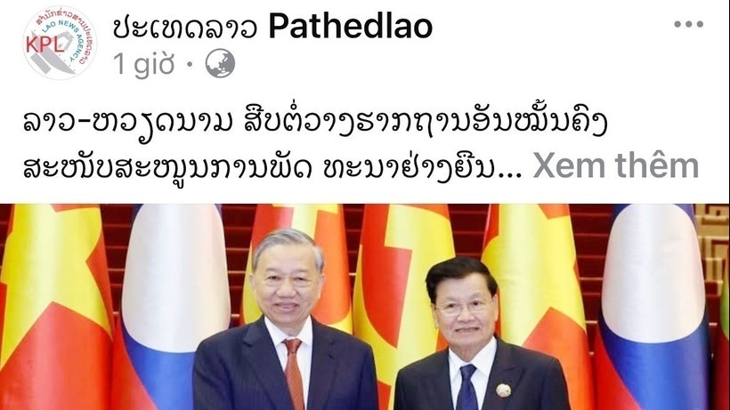 Лаосская пресса подчёркивает важность визита Генерального секретаря То Лама