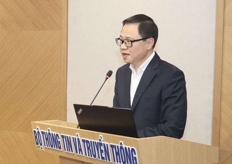 Директор Департамента международного сотрудничества Чиеу Минь Лонг выступил на конференции. Фото: Тхуи Зыонг