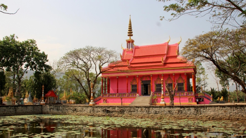 Ханг Конг — уникальный розовая пагода в Анзянге