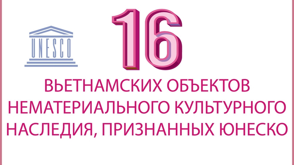 16 вьетнамских объектов нематериального культурного наследия, признанных ЮНЕСКО