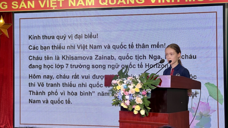 ханой в глазах международных детей картины мира