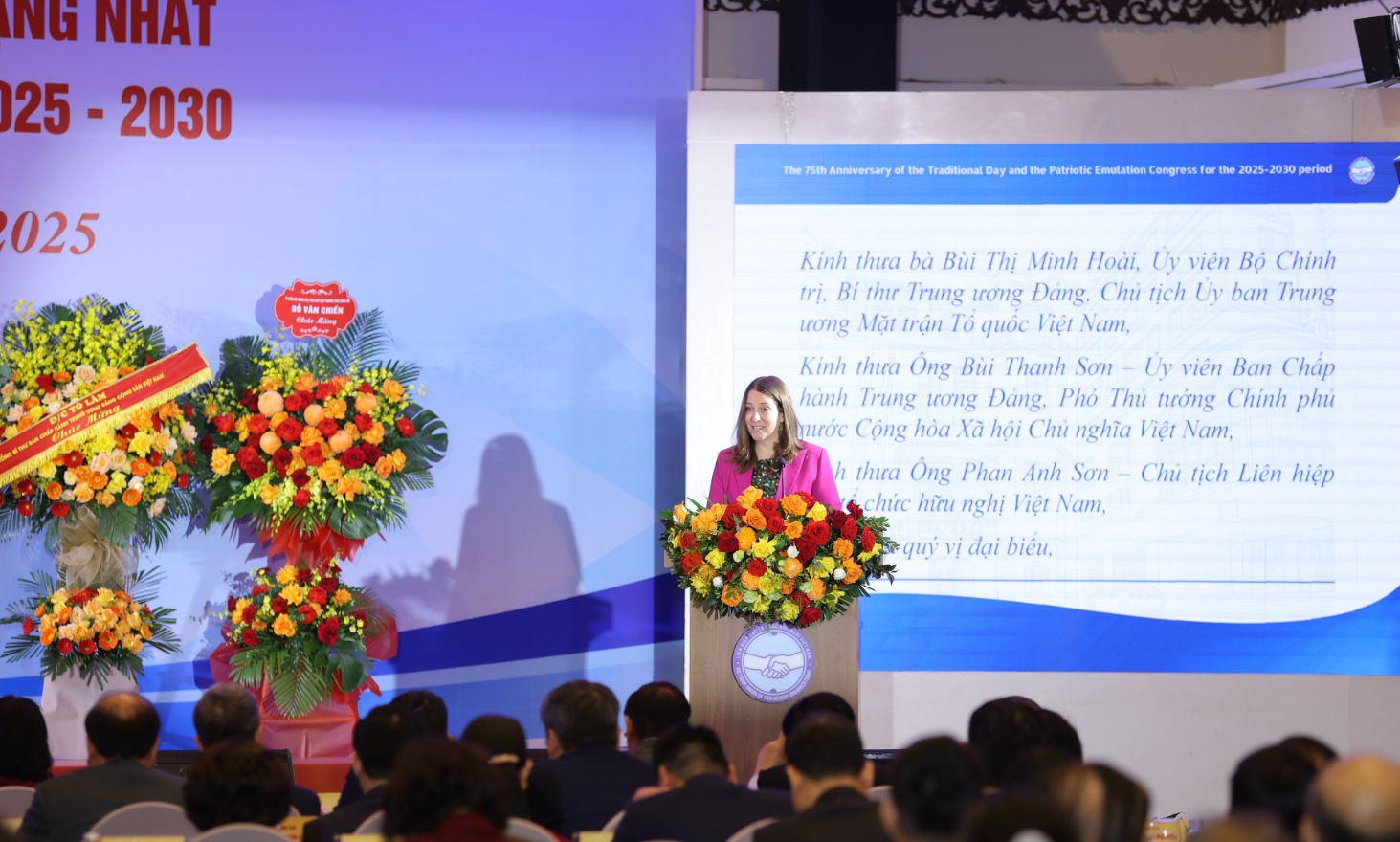 Союз обществ дружбы Вьетнама торжественно отметил 75-летие Традиционного дня и провёл Патриотическое движение этапа 2025–2030 гг