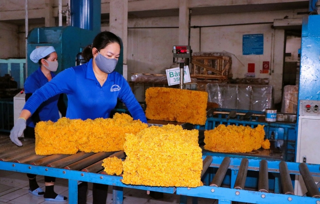 Вьетнам является одним из крупнейших поставщиков каучука на рынок ЕС. Фото: Нгуен Хань / Congthuong.vn