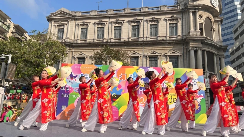 Продвижение вьетнамской культуры на Международном параде в Макао