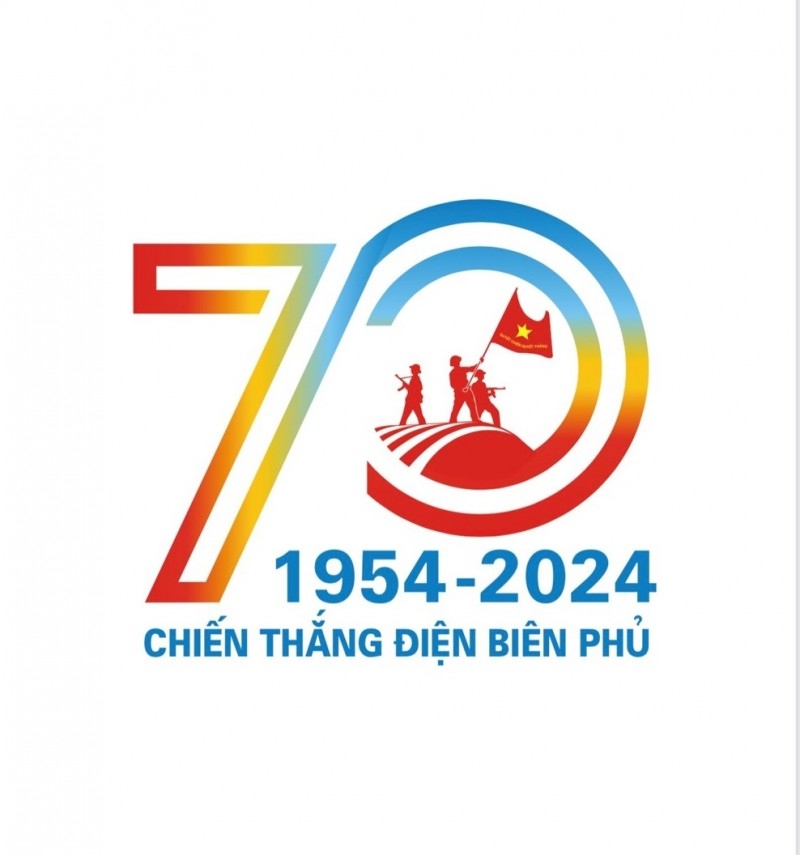 Официальный логотип для мероприятий, посвященных 70-летию Победы Дьенбьенфу. Фото: Ань Ву