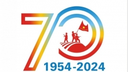 Официальный логотип мероприятий, посвященных 70-летию Победы Дьенбьенфу