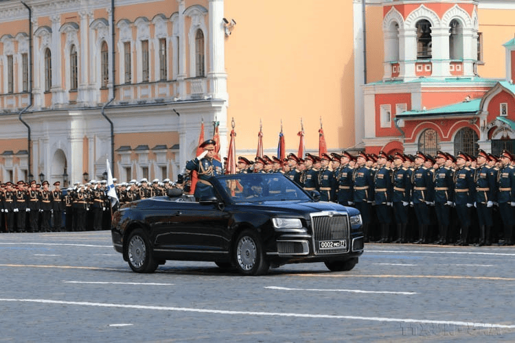Парад в честь 77-й годовщины Победы над фашизмом (1945–2022) на Красной площади в Москве (Россия, 9 мая 2022 года). Фото: Чан Хиеу / ВИА