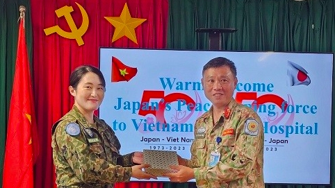 Обмен между вьетнамскими и японскими миротворческими силами в Южном Судане
