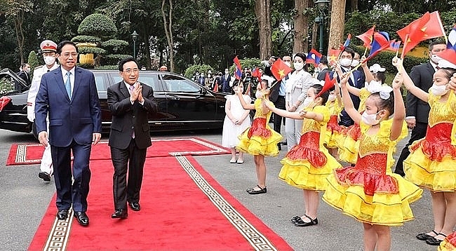 В Ханое состоялась торжественная церемония встречи Премьер-министра ЛНДР