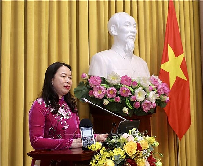 Вице-президент Вьетнама Во Тхи Ань Суан провела встречу со спонсорами, внесшими большой вклад в поддержку вьетнамских детей - 2021