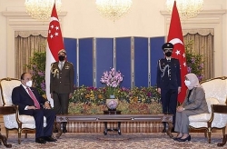 Президент Нгуен Суан Фук встретился с президентом Сингапура