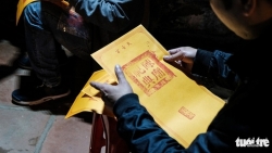 Церемония начала использования королевской печати в храме Чан