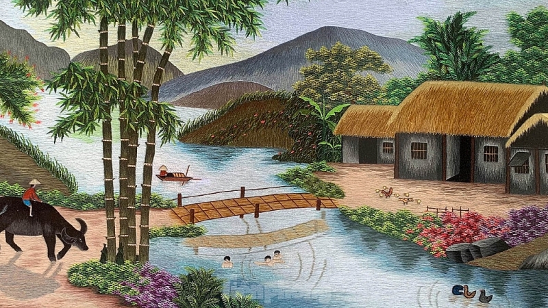 Образ Вьетнамской Деревни в картинах ремесленников Хайзыонга