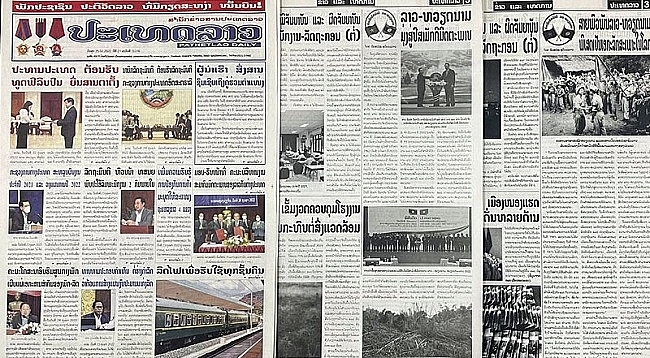 Лаосские газеты опубликовали много статей, посвященных Году солидарности и дружбы между Вьетнамом и Лаосом