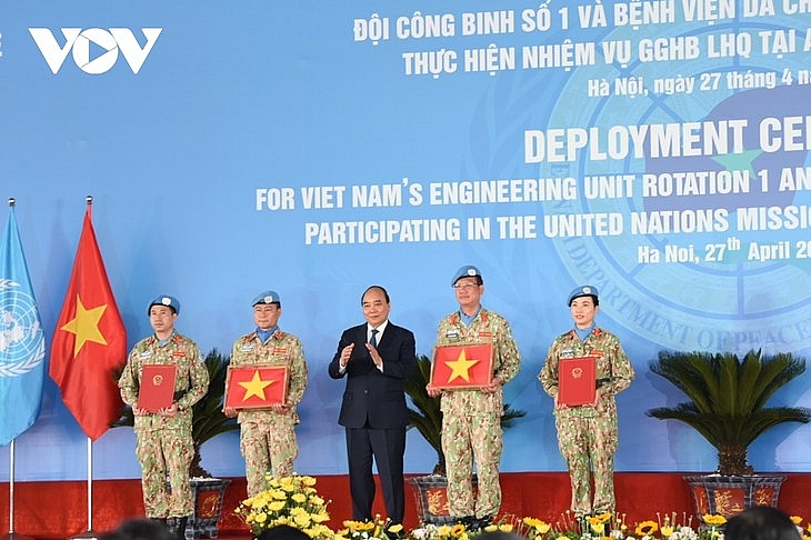 Прошла церемония проводов вьетнамских военнослужащих для участия в миротворческой миссии ООН в Абьее и Южном Судане