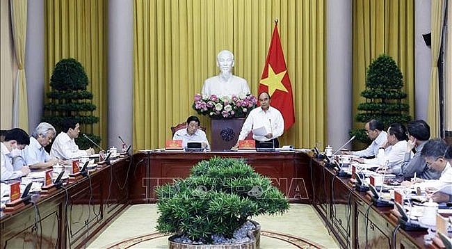 Президент Вьетнама провел рабочую встречу по вопросу построения социалистического правового Государства