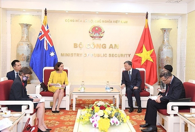 Министр общественной безопасности То Лам принял Чрезвычайного и Полномочного Посла Австралии во Вьетнаме