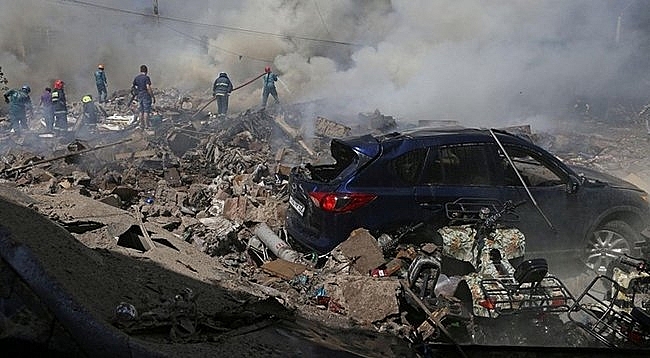 Телеграмма со словами сочувствия в связи с пожаром в торговом центре Армении