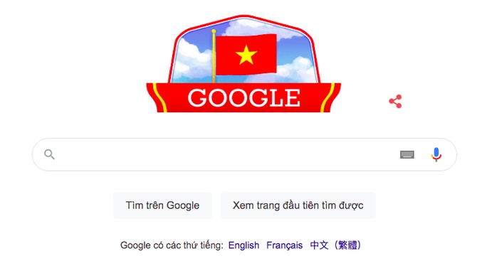 Google меняет дудлы, чтобы отпраздновать праздник Вьетнама