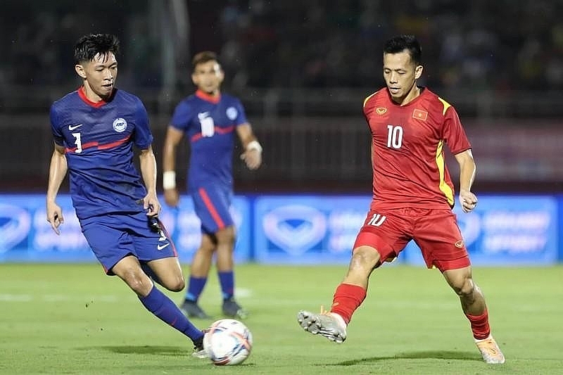 Сборная Вьетнама обыграла сборную Сингапура на международном товарищеском турнире