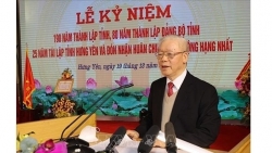 Генеральный секретарь ЦК КПВ принял участие в церемонии празднования 190-й годовщины основания провинции Хынгйен