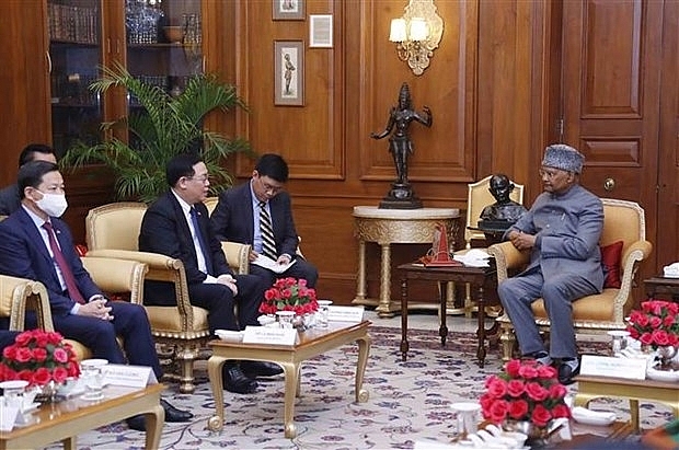 Председатель НС СРВ Выонг Динь Хюэ провел встречу с президентом Индии Рамом Натхом Ковиндом