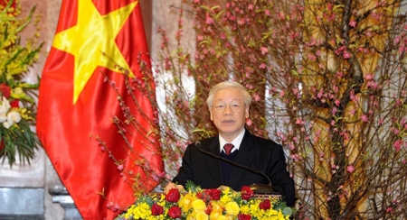 Поздравление по случаю Тэта от Генерального секретаря ЦК КПВ, Президента Вьетнама Нгуен Фу Чонга
