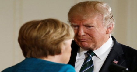 Трамп на встрече с Меркель высоко оценил усилия ФРГ и Франции в разрешении кризиса на Украине