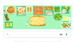 Google посвятил дудл вьетнамскому сэндвичу «Бань Ми» в более 10 стран
