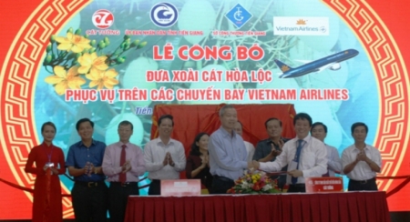 Манго Хоа Лок подается на десерт в самолетах Vietnam Airlines