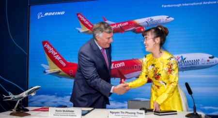 Авиакомпания «Vietjet» подписала контракт на покупку 100 боингов и 50 самолетов Airbus