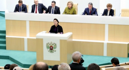 Председатель НС Нгуен Тхи Ким Нган выступила на пленарном заседании СФ ФС РФ