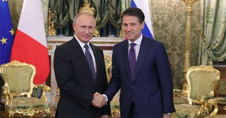 Президент РФ Владимир Путин обсудил с премьером Италии итоги "нормандского саммита"