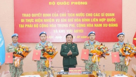 Вьетнам направляет 4 офицеров для участия в миротворческой деятельности ООН