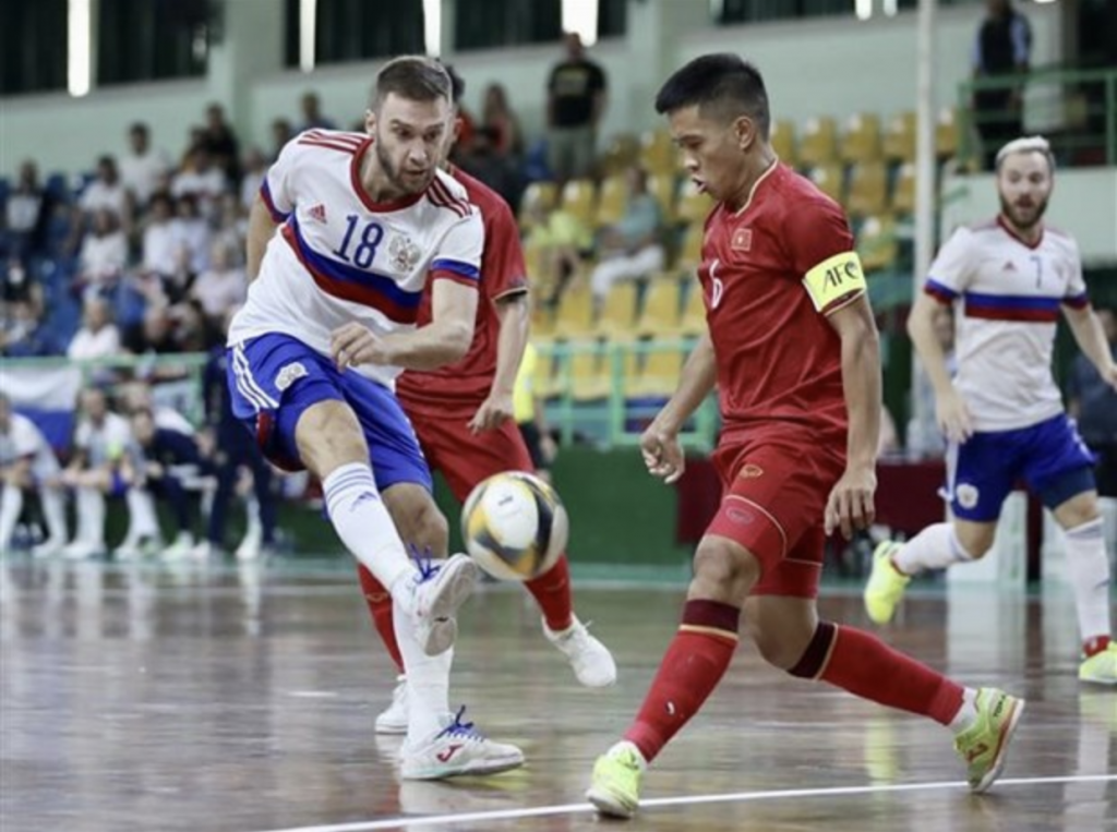 Сборная Вьетнама по мини-футболу сыграла вничью со сборной России
