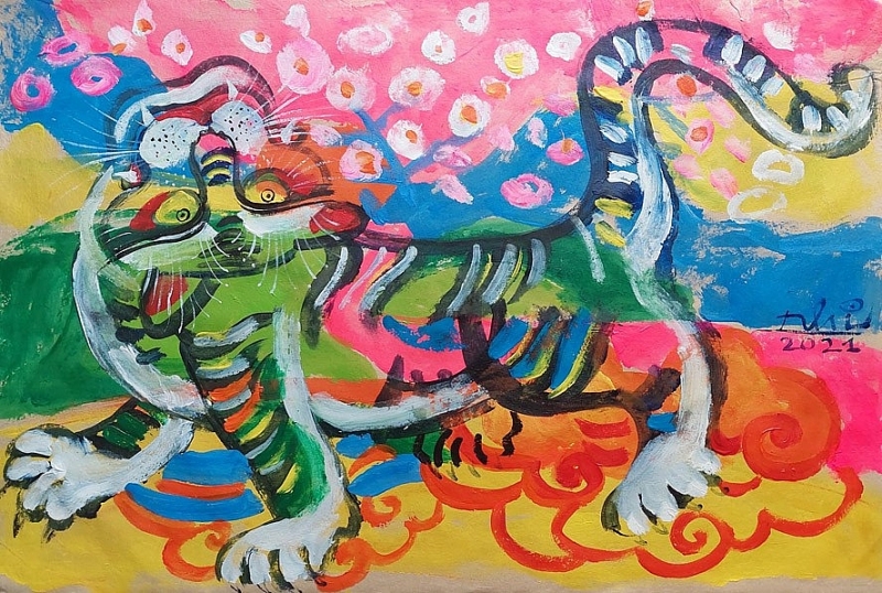 Выставка живописи «Прощай буйвола, встречай тигра» на цифровой площадке