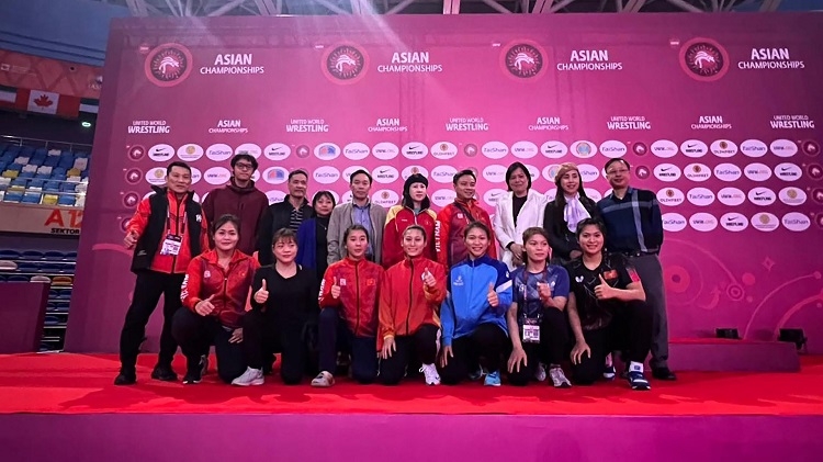 Вьетнам принял участие в чемпионате Азии по спортивной борьбе в Астане