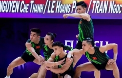Вьетнамская команда по аэробике впервые завоевала золотую медаль
