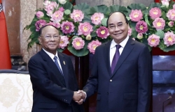 Президент СРВ Нгуен Суан Фук принял председателя Нацассамблеи Камбоджи