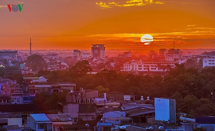 Вид на город Хюэ с высоты