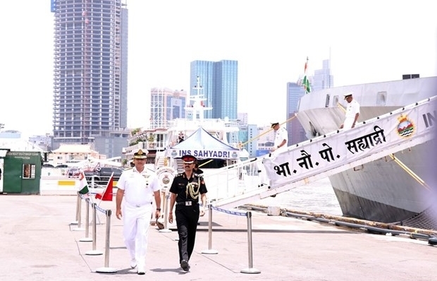 Отряд военных кораблей военно-морского флота Индии посетил город Хошимин с дружественным визитом